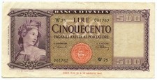 500 LIRE ITALIA ORNATA DI
