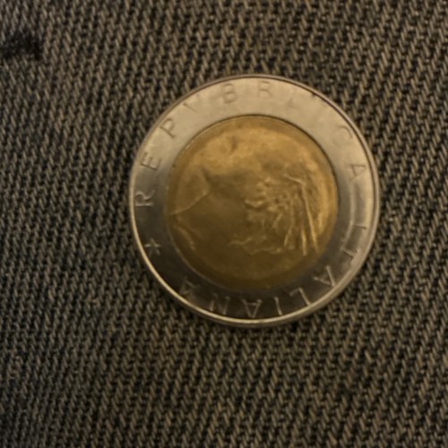 Italy 500 lire metallic - lire, bi-metallic