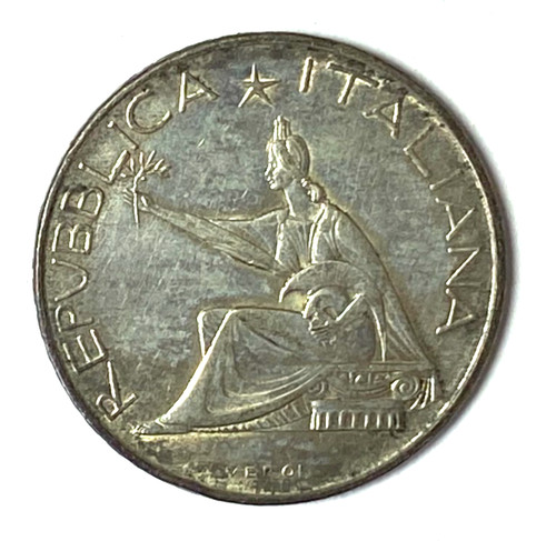 1961 italy 500 silver - silver, five