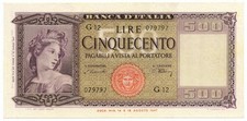 500 LIRE ITALIA ORNATA DI