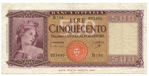 500 lire italia - italia, di