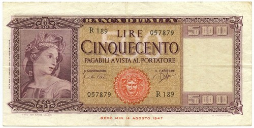 500 lire italia - lire, di