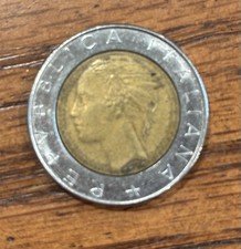 Italy 500 Lire Bi-Metallic