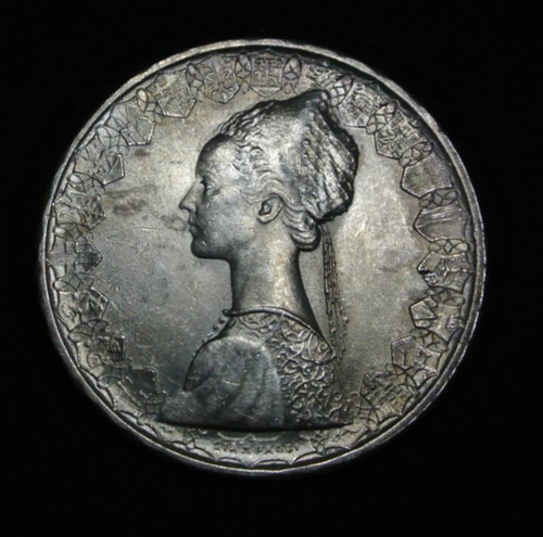 Italy silver 500 lire coin - ,