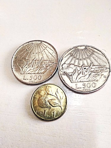 Monete 500 lire argento - monete,
