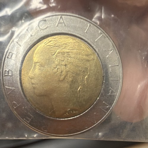 Vintage italy 500 lire - italy,